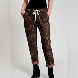 NWOT Anthropologie Leopard Pants